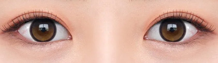Olens Big Glowy 1Day Mocha Brown (10p) colored contact lens, 13.6mm graphic diameter, Daily wear