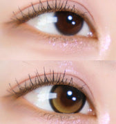 Olens Big Glowy 1Day Mocha Brown (10p) colored contact lens, 13.6mm graphic diameter, Daily wear