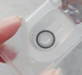Olens Big Glowy Gray colored contact lens, 13.6mm graphic diameter, Monthly wear