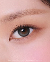 Olens Big Glowy Gray colored contact lens, 13.6mm graphic diameter, Monthly wear