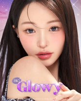 Olens Big Glowy Lavender Violet colored contact lens, 13.6mm graphic diameter, Monthly wear
