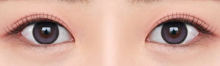 Olens Big Glowy Lavender Violet colored contact lens, 13.6mm graphic diameter, Monthly wear