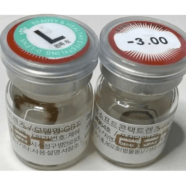 Olens BT Choco Black — contact lens packaging