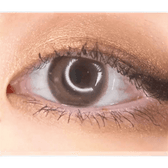 Olens Cherry Moon Brown — single-eye close-up showing the contact lens appearance