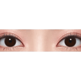 Olens Classi Water Black — both eyes wearing the contact lenses