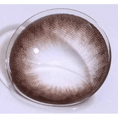 Olens Coming Choco — close-up of the contact lens design