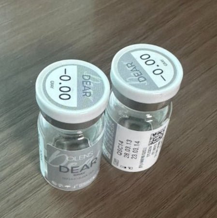 Olens Dear Gray colored contact lens, 13.0mm graphic diameter, 3-6 Months wear