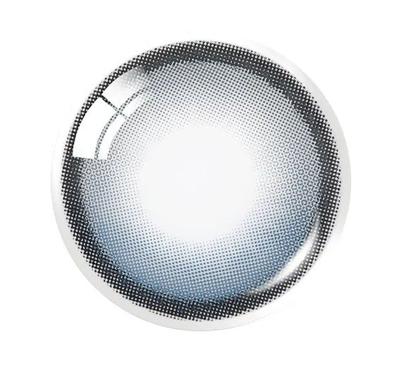 Olens EOTD Dark Blue colored contact lens, 13.8mm graphic diameter, Monthly wear