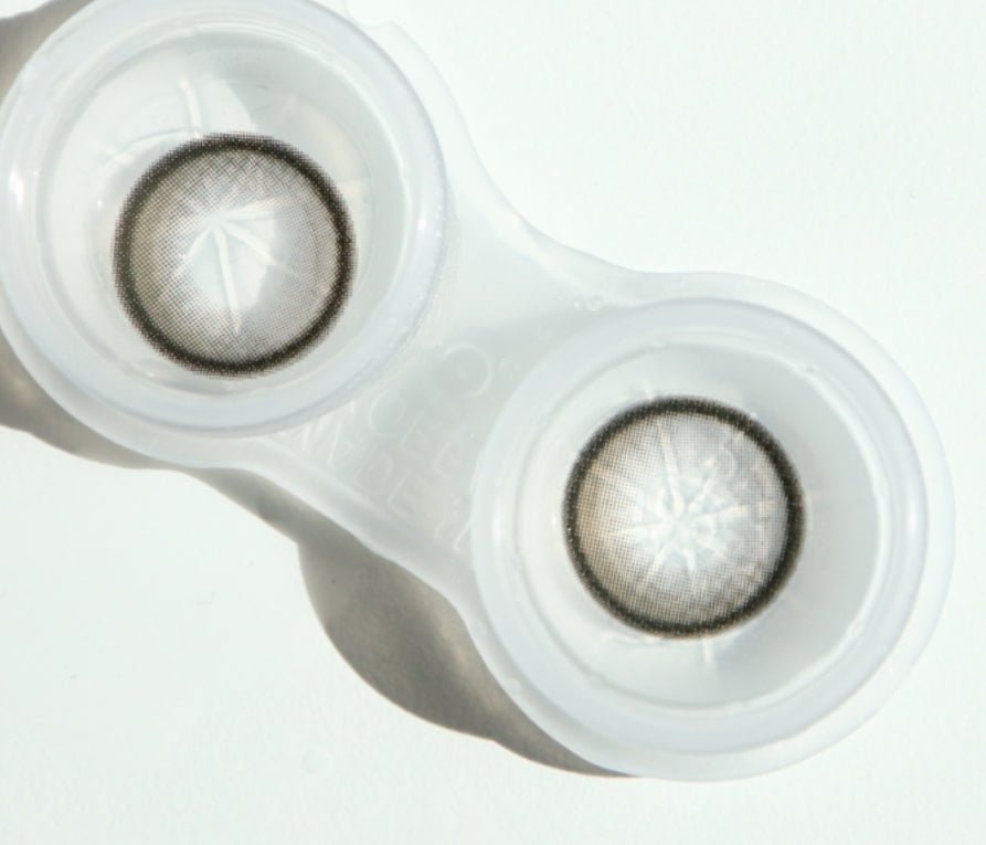 Olens EOTD Gray colored contact lens, 13.8mm graphic diameter, Monthly wear