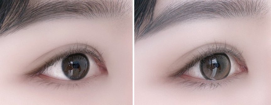 Olens EOTD Mocha Brown colored contact lens, 13.8mm graphic diameter, Monthly wear