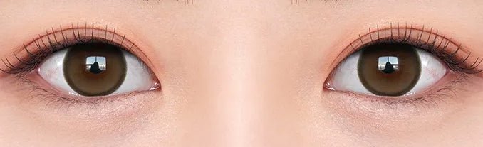 Olens EOTD Mocha Brown colored contact lens, 13.8mm graphic diameter, Monthly wear