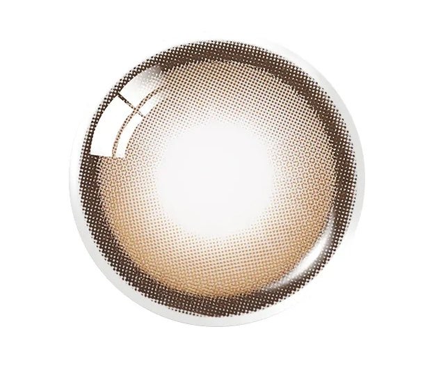 Olens EOTD Mocha Brown colored contact lens, 13.8mm graphic diameter, Monthly wear