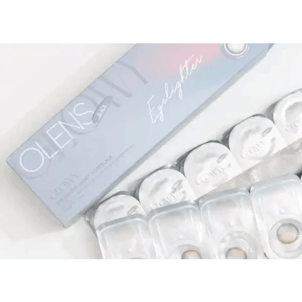 Olens Eyelighter Glowy 1Day Black (10p) colored contact lens, 13.1mm graphic diameter, Daily wear