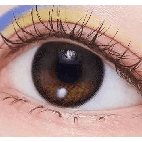 Olens Eyelighter Glowy 1Day Black (10p) colored contact lens, 13.1mm graphic diameter, Daily wear