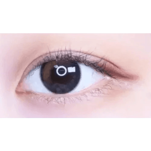 Olens Eyelighter Glowy 1Day Black (10p) colored contact lens, 13.1mm graphic diameter, Daily wear