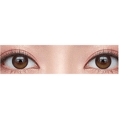 Olens Eyelighter Glowy 1Day Brown (10p) colored contact lens, 13.1mm graphic diameter, Daily wear