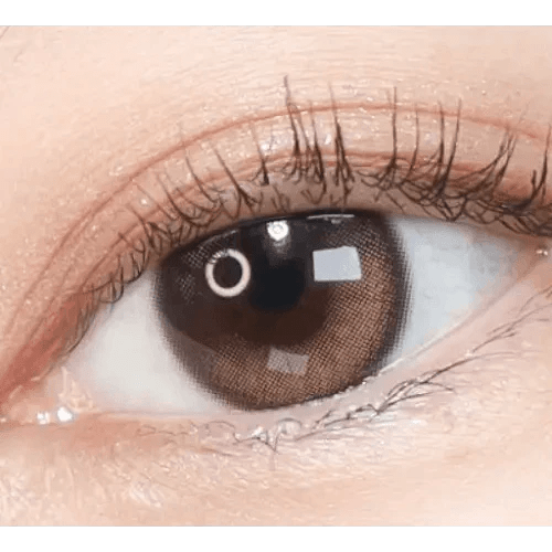 Olens Eyelighter Glowy 1Day Brown (10p) colored contact lens, 13.1mm graphic diameter, Daily wear