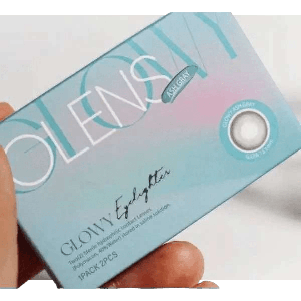 Olens Eyelighter Glowy Ash Gray — contact lens packaging