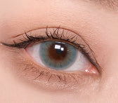 Olens French Shine 1Day Aqua (10p) colored contact lens, 13.2mm graphic diameter, Daily wear