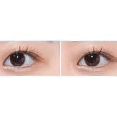 Olens From Choco — both eyes wearing the contact lenses