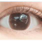 Olens From Choco — single-eye close-up showing the contact lens appearance