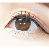 Olens It's Black — single-eye close-up showing the contact lens appearance