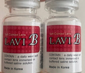 Olens LAVI B Brown colored contact lens, 13.5mm graphic diameter, 3-6 Months wear