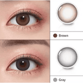 Olens Mood Night 1Day Mood Brown (10p) colored contact lens, 13.3mm graphic diameter, Daily wear