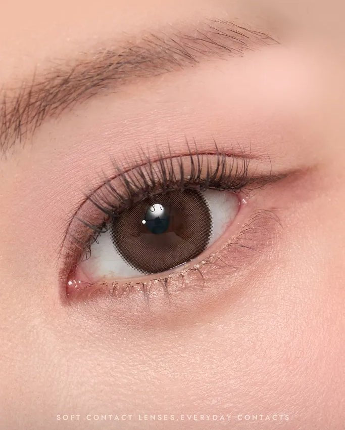 Olens Mood Night Mood Choco colored contact lens, 13.3mm graphic diameter, Monthly wear