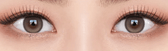 Olens Muse Shine Brown colored contact lens, 13.3mm graphic diameter, Monthly wear