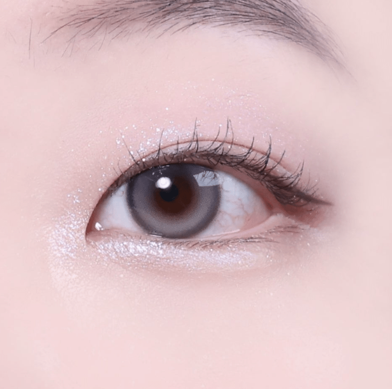 Olens Muse Shine Gray (10p) colored contact lens, 13.3mm graphic diameter, Daily wear