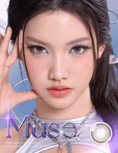 Olens Muse Shine Gray (10p) colored contact lens, 13.3mm graphic diameter, Daily wear