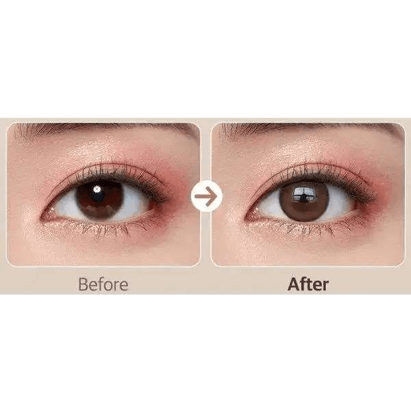 Olens Nils Brown — contact lens appearance comparison
