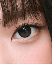 Olens Rain Black colored contact lens, 13.5mm graphic diameter, Monthly wear