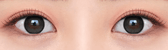 Olens Rain Black colored contact lens, 13.5mm graphic diameter, Monthly wear