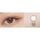 Olens Real Ring 1Day Brown (10p) colored contact lens, 12.5mm graphic diameter, Daily wear