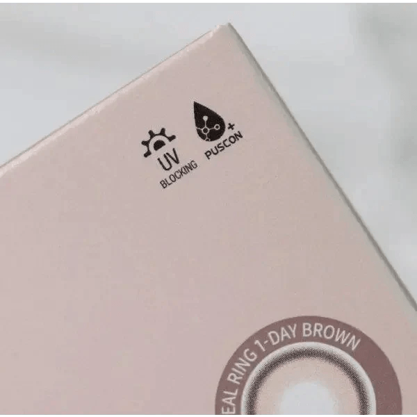 Olens Real Ring 1Day Brown (10p) colored contact lens, 12.5mm graphic diameter, Daily wear