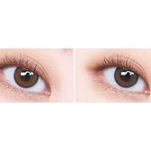 Olens Real Ring Brown — contact lens appearance comparison