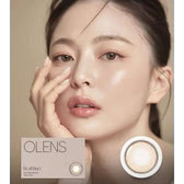 Olens Real Ring Brown — model portrait showing the contact lens look