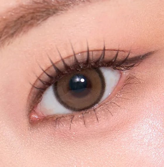 Olens Realish 1Day Brown (10p) colored contact lens, 13.5mm graphic diameter, Daily wear