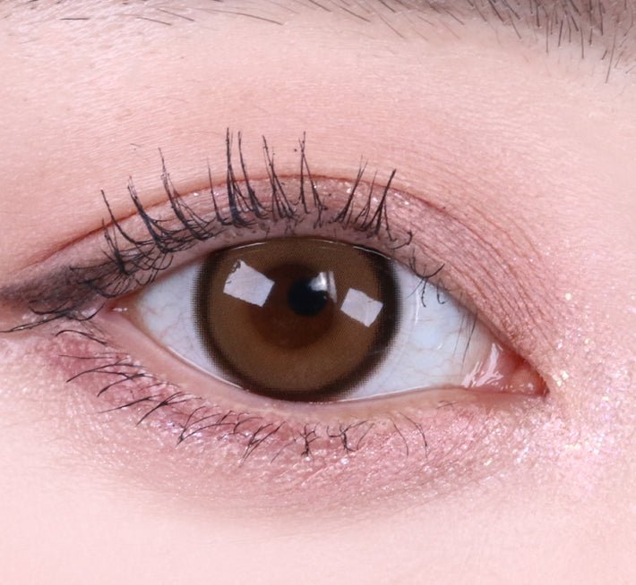 Olens Realish 1Day Brown (10p) colored contact lens, 13.5mm graphic diameter, Daily wear