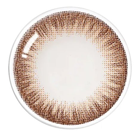 Olens SCL HI Brown — close-up of the contact lens design