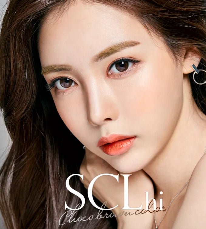 Olens SCL HI Choco Brown colored contact lens, 13.5mm graphic diameter, 3-6 Months wear