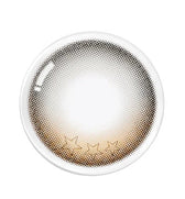 Olens Secret Star Brown colored contact lens, 12.9mm graphic diameter, Monthly wear