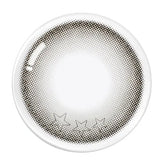 Olens Secret Star Gray colored contact lens, 12.9mm graphic diameter, Monthly wear