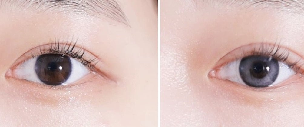 Olens Secret Star Gray colored contact lens, 12.9mm graphic diameter, Monthly wear