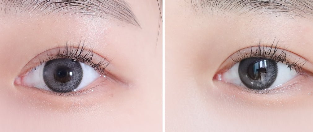 Olens Secret Star Gray colored contact lens, 12.9mm graphic diameter, Monthly wear