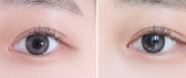Olens Secret Star Gray colored contact lens, 12.9mm graphic diameter, Monthly wear