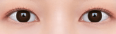 Olens TT2 Black Choco colored contact lens, 13.5mm graphic diameter, 3-6 Months wear