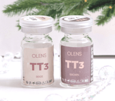 Olens TT3 Beige Brown colored contact lens, 13.3mm graphic diameter, 3-6 Months wear